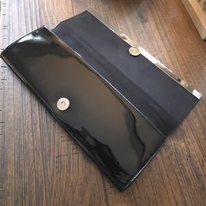 Black Patent Leather Clutch